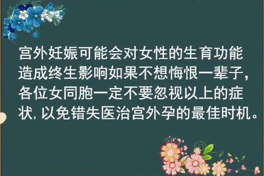 宫外孕早期症状