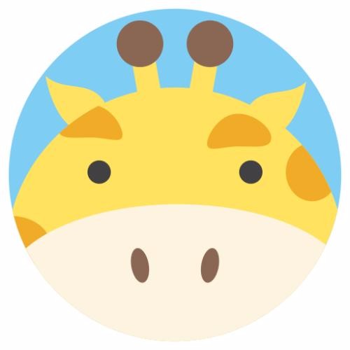 长颈鹿爱大象头像