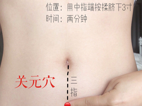 关元穴在肚脐下3寸